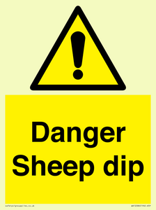 Danger Sheep dip